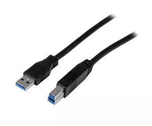 StarTech.com 2m zertifiziertes USB 3.0 SuperSpeed Kabel A auf B - Schwarz