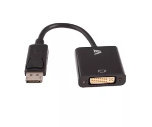 V7 Black Video Adapter DisplayPort Male to DVI-I Female