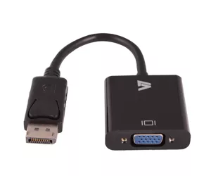 V7 Black Video Adapter DisplayPort Male to VGA Female