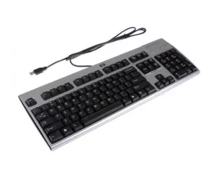HP 355631-105 klaviatuur USB QWERTY Rootsi Must, Hõbe
