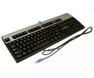 HP 355630-081 tastatūra PS/2 QWERTY Dāņu Melns, Sudrabs