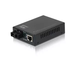 LevelOne FVT-2401 meediakonverter 100 Mbit/s 1310 nm Üksikrežiim Must