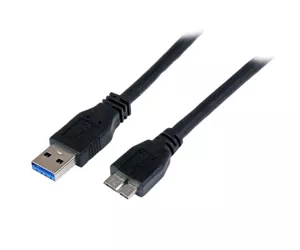 StarTech.com 1m zertifiziertes USB 3.0 SuperSpeed Kabel A auf Micro B - Schwarz