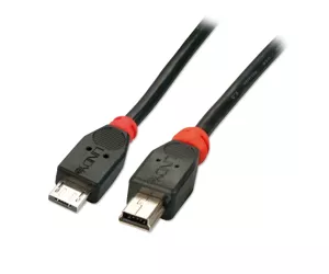 Lindy USB Micro-A - USB Mini-B, 0.5m