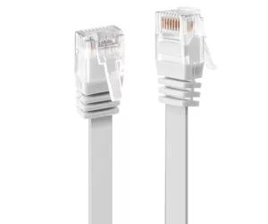 Lindy 0.3m Cat.6 U/UTP Flat Cable, White