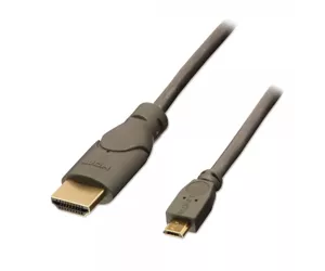Lindy 0.5m HDMI - USB 2.0 Micro B M/M
