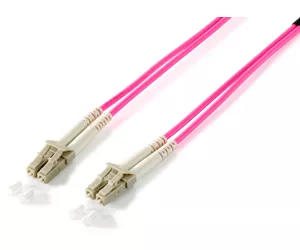 Equip LC/LC Fiber Optic Patch Cable, OM4, 2m