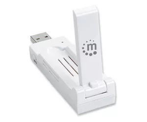 Manhattan USB-A Wireless Adapter AC1200 Dual-Band 300Mbps 2.4GHz, connect pc/laptop to wireless network, White, Blister