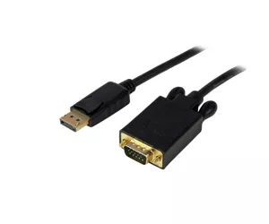 StarTech 15ft DisplayPort to VGA Cable with Active Adapter - 1080p Video - Latching DP Connector.
