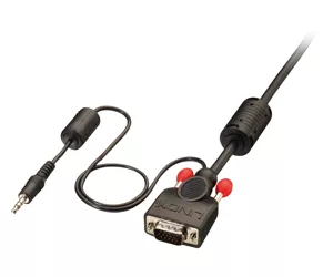 Lindy VGA & Audio Cable M/M, black, 2m