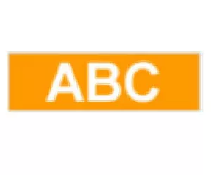 Brother Gloss Laminated Labelling Tape - 24mm, White/Orange label-making tape TZ