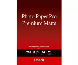 Canon PM-101 Premium-Fotopapier matt A4, 20 Blatt