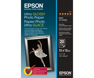 Epson Ultra Glossy Photo Paper - 10x15cm - 20 Blätter