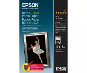 Epson Ultra Glossy Photo Paper - 13x18cm - 50 Blätter