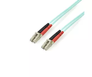 StarTech.com 10Gb Fiber Optic Cable-OM3 Multimode LC/LC 3m LSZH Duplex Patch Cord for 100G Networks - Low Insertion Loss & Zipcord Fiber