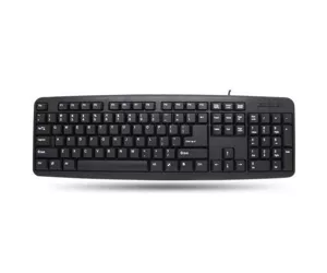 Techly USB Keyboard 104 keys American Layout Black IDATA 955-UBK-AM