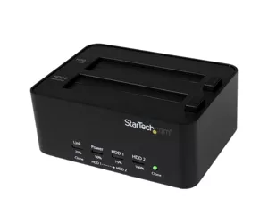 StarTech Dual Bay Hard Drive Duplicator and Eraser with USB 3.0 Dock