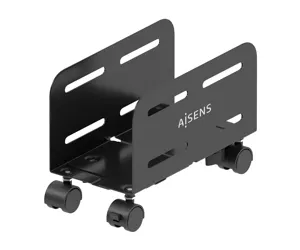 AISENS Adjustable Metal Floor Stand for CPU, Black