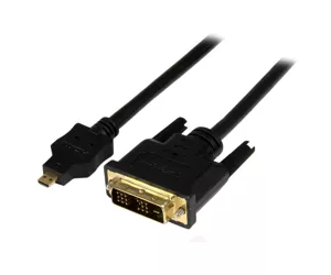 StarTech Micro HDMI to DVI Cable - 3ft Durable Video Converter Cord
