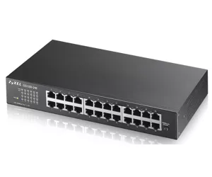 Zyxel GS1100-24E network switch Unmanaged Gigabit Ethernet (10/100/1000) Black