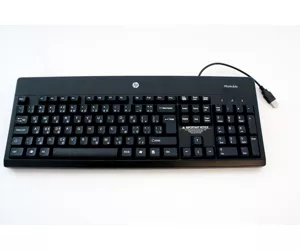 HP 724720-181 keyboard USB AZERTY Black