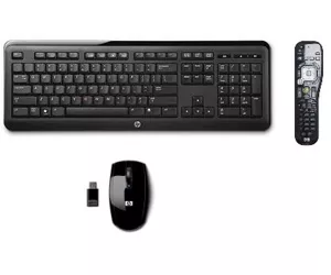 HP 697349-CG1 tastatūra Pele iekļauta RF Bezvadu QWERTZ Čehu Melns
