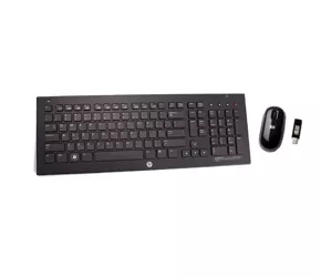 HP 628688-181 tastatūra Pele iekļauta RF Bezvadu AZERTY Beļģijas Melns
