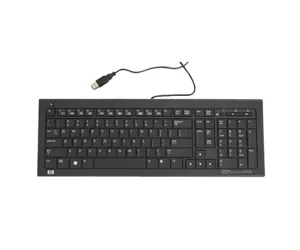HP 539130-221 keyboard USB QWERTZ Czech Black