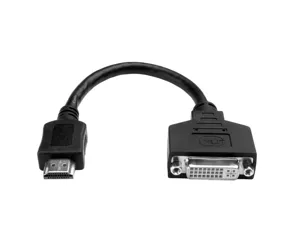 Tripp Lite P132-08N HDMI to DVI Adapter Video Converter (HDMI-M to DVI-D F), 8-in. (20.32 cm)