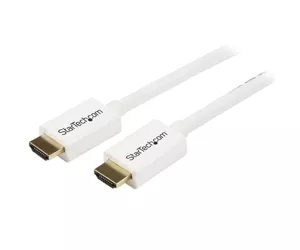 StarTech.com 3m / 10 ft CL3 Rated HDMI Cable w/ Ethernet - In Wall Rated Ultra HD HDMI Cable - 4K 30Hz UHD High Speed HDMI Cable - 10.2 Gbps - HDMI 1.4 Video/Display Cable - 30AWG, White
