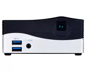 Gigabyte BRIX andmeprojektor Tavaline viskeprojektor 75 ANSI luumenit DLP WVGA (854x480) Must, Hõbe