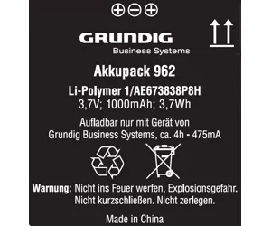 Grundig Li-Ion 1000 mAh