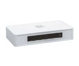 Manhattan 5-Port Gigabit Ethernet Switch, Desktop Size, Plastic, IEEE 802.3az (Energy Efficient Ethernet), Three Year Warranty, Box