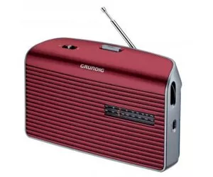Grundig Music 60 Персональный Аналоговый Красный, Серебристый
