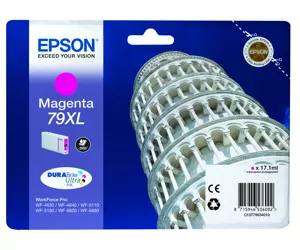 Epson Tower of Pisa Singlepack Magenta 79XL DURABrite Ultra Ink