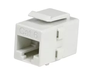 StarTech.com White Cat 6 RJ45 Keystone Jack Network Coupler - F/F
