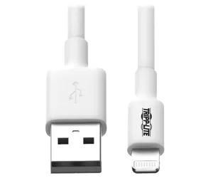 Tripp Lite M100-006-WH USB-A to Lightning Sync/Charge Cable (M/M) - MFi Certified, White, 6 ft. (1.8 m)