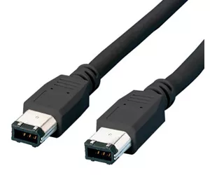 Equip FireWire IEEE-1394 Cable 4/4-pin, 4,5 m - black Melns