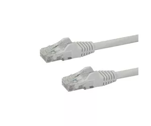 StarTech CAT6 Ethernet Cable - White Gigabit Wire -650MHz 100W PoE RJ45 UTP Network/Patch Cord Snagless.