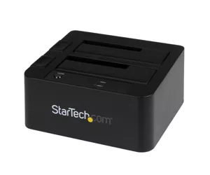 StarTech Dual-Bay USB 3.0/eSATA SATA Hard Drive Docking Station with Hot-Swap Bays, Top-Loading.
