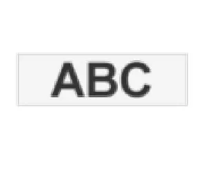 Brother Gloss Laminated Labelling Tape - 18mm, Black/Clear