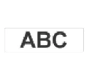 Brother Non-Laminated Labelling Tape - 9mm, Black/White