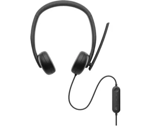 DELL WH3024 Austiņas Vadu Zvani / mūzika USB Veids-C Melns