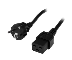StarTech.com PXTEUC192M toitekaabel Must 2 m CEE7/7 C19 pistikut