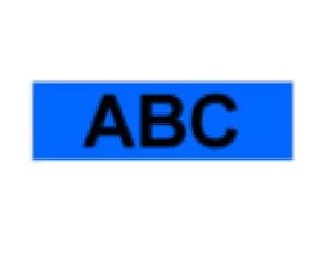 Brother Gloss Laminated Labelling Tape - 24mm, Black/Blue