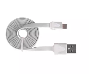 Urban Factory Cable Flat USB to Micro USB - White 1m