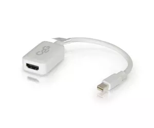 C2G 20cm Mini DisplayPort to HDMI Adapter - Thunderbolt to HDMI Converter M/F - White