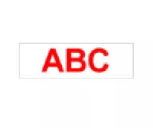 Brother Labelling Tape - 12mm, Red/White, Blister