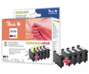 Peach 316398 rašalo kasetė 5 vnt Juoda, Žydras, Rausvai raudona, Geltona