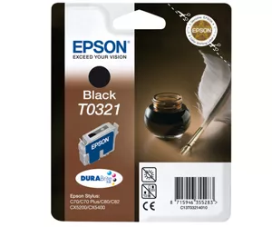 Epson Quill T0321 Black DURABrite Ink Cartridge (Quil)
